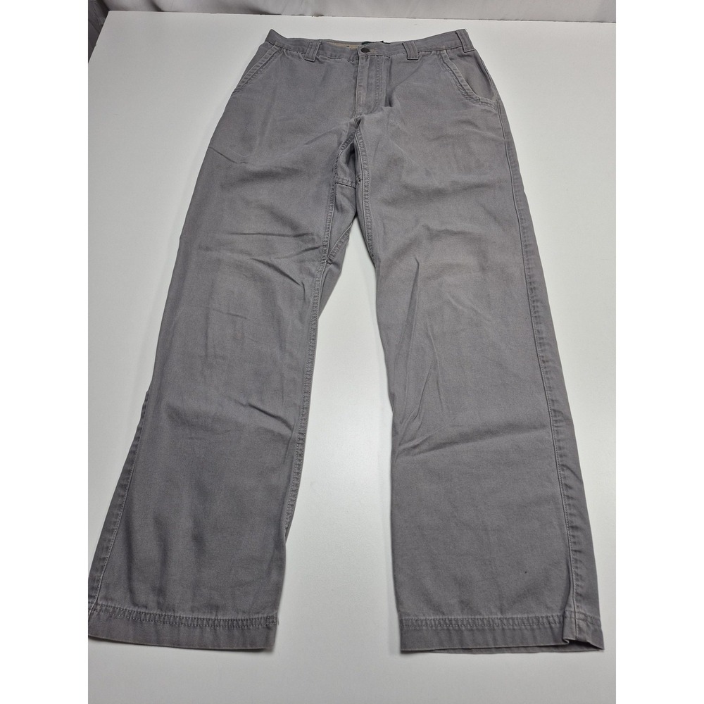 Arborwear Estimator Pants Mens 32x32 Gray Canvas Work Chino Relaxed Fit